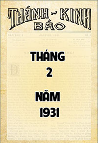 Bìa của Số 2 - Tháng 02 - 1931